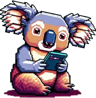 Koala with mobile